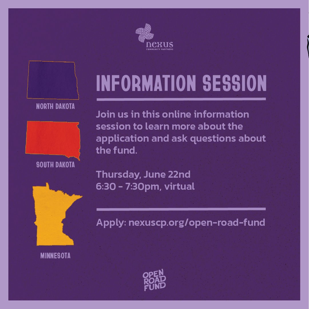 Happy Juneteenth! Open Road Fund applications are OPEN! Learn more about how to apply at our upcoming information session—Thursday 6/22. Register here: eventbrite.com/e/open-road-fu…