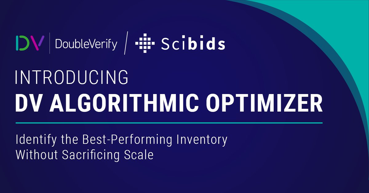 doubleverify's tweet photo. We're thrilled to announce the launch of DV Algorithmic Optimizer, an industry-first offering that combines DV’s trusted media quality and performance data with
@scibids’ proven AI technology and real-time customizable optimization algorithms.  Learn more: https://t.co/QZepKj1Pfp https://t.co/HOaK3cw6Se