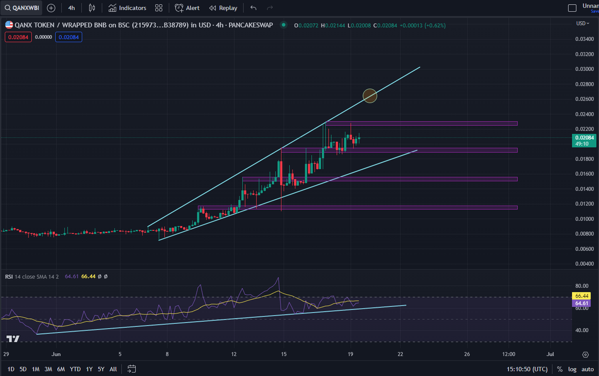 Who has $QANX at $.026 by Tuesday?? Let me here from my brothers and sisters in the @QANplatform community... give me your short term TA on this #lowcapgem do we get a healthy correction or do we keep pushing up?