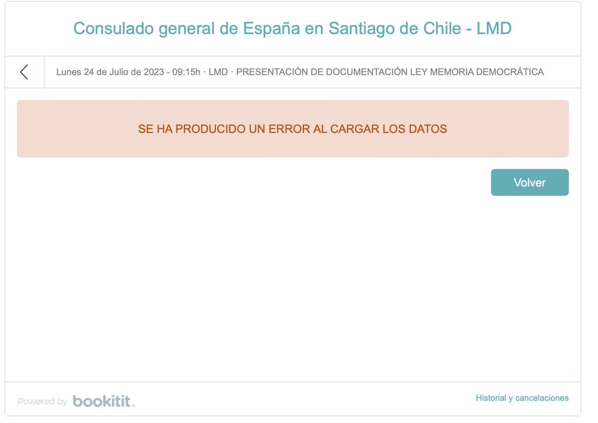 danibpm's tweet photo. @ConEspSantiago Yo recibí mi usuario, y cada vez que intento pedir turno (con varios disponibles) siempre me tira error ! Que se hace en estos casos ? Tengo usuario pero no puedo pedir turno https://t.co/mglMIjlfjM