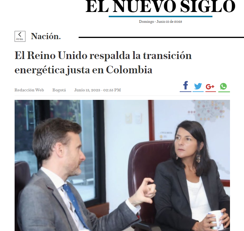 MinEnergiaCo's tweet photo. #EnLosMedios ll La nueva propuesta de colaboración entre los dos gobiernos para el sector energético en 🇨🇴 permitirá contar con apoyo técnico en la planificación y ejecución de la Hoja de Ruta para la #TransiciónEnergéticaJusta. 

Conoce detalles en🔗https://t.co/x8ePQiOboi https://t.co/cWn4TPEESu