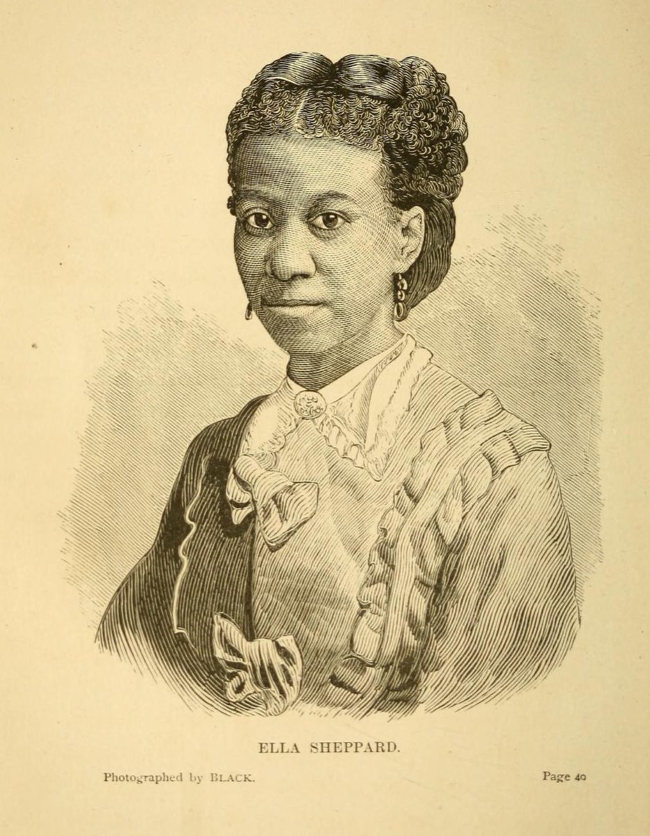 As a founding member of the @FiskJubilee, Ella Sheppard helped save the sounds of African American celebration. 

The group was instrumental in preserving spirituals and bringing them to a broader audience. More in #MusicHerStory: library.si.edu/exhibition/mus… 

#Juneteenth