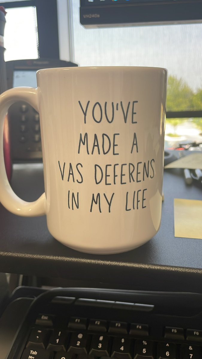 Thank you Dr David Peifer for this mug! I wish you best of luck in Texas after completing urology residency at U of M West Health.