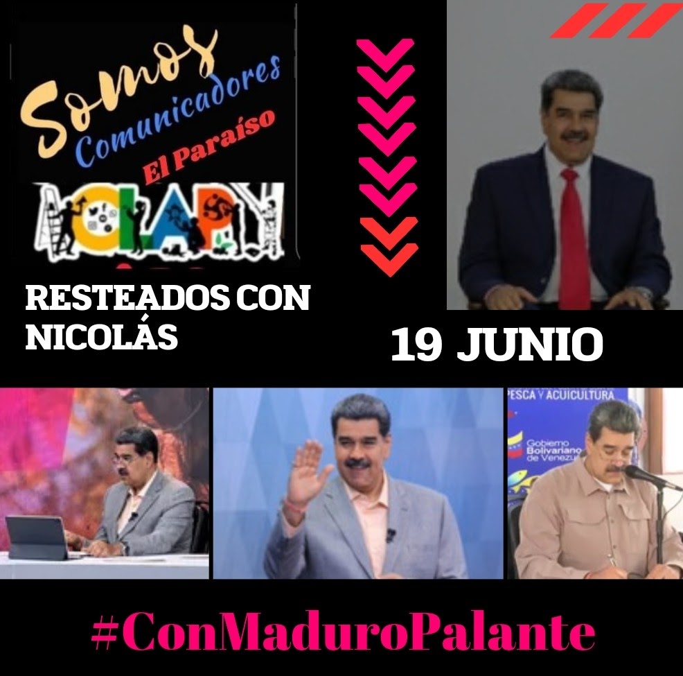 Difana161's tweet image. #19Junio Con la ETIQUETA DEL DÍA : #ConMaduroPalante @NicolasMaduro @ConCiliaFlores @LealTelleria @gestionperfecta @Nahumjfernandez @aleman72psuv @SierraCarlosVEN @CClapcaracas @ClapMAC1 @CLAPAYACUCHO3 @Giscardclap @teresitagdm @ninseis @YaritzaSilva1 @lacarvajal @wendyvalbuena