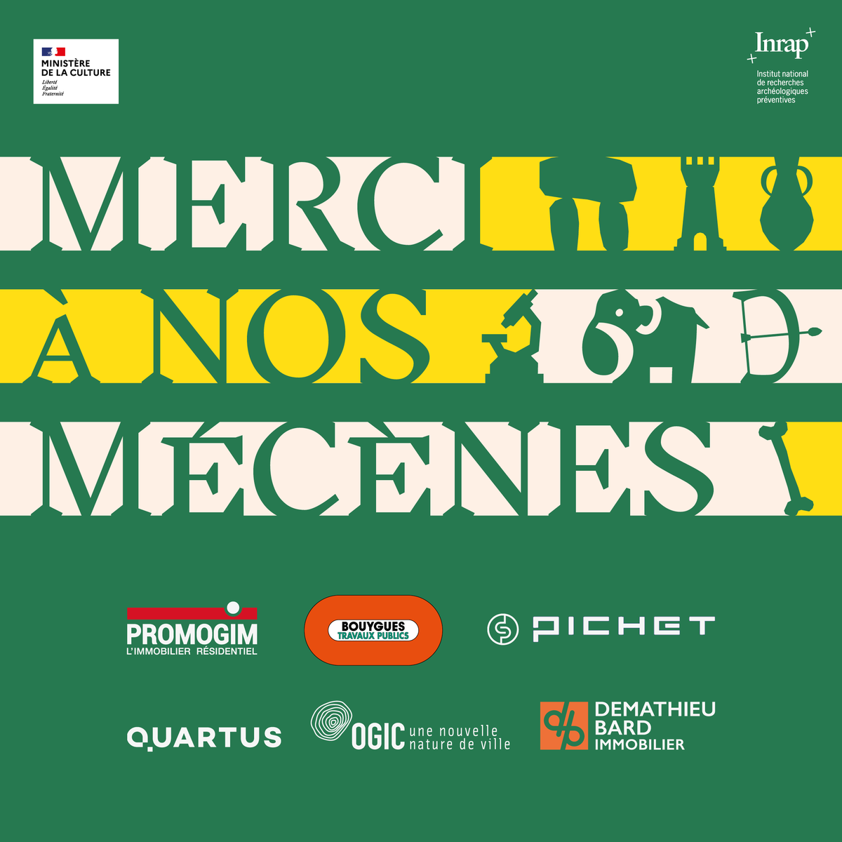 journees_archeo's tweet photo. Merci à nos mécènes qui ont permis de rendre les #JEArcheo 2023 possibles 🙏
#Promogim @Bouygues_C @GroupePichet @QUARTUS @Ogic_officiel et @DemathieuBard https://t.co/5IJZFFt45A