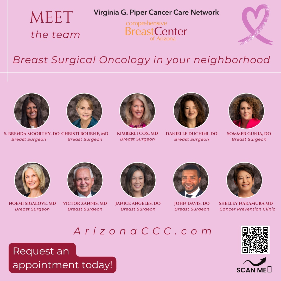 ArizonaCCC's tweet photo. Turn to #AZCCC & #VGPCCN #CBCA for #breastcancer surgery. Our skilled specialists eliminate cancer & prevent its spread. Schedule a consultation online: https://t.co/ApbmWlcHdE
#cancercare #radonc #medonc #survivorship #cancerdiagnosis #honorhealthaz #breastsurgery https://t.co/y8cbXYaFwm