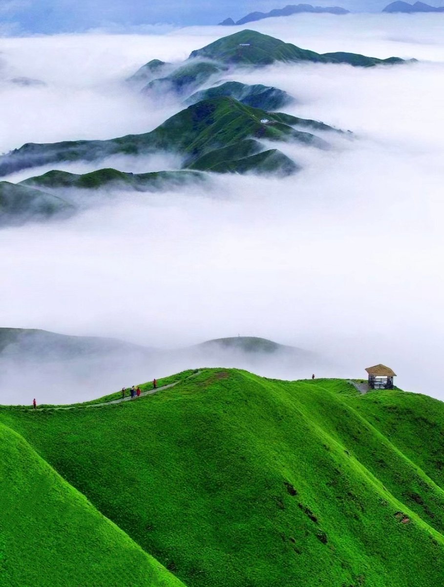 中国江西武功山，风景绝美。