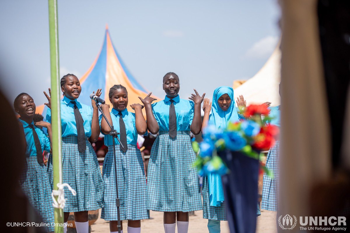 UNHCR_Kenya's tweet photo. 📍Kalobeyei Settlement: Where displaced people find hope away from home.

🎊 Celebrating #WorldRefugeeDay eve with the host community.  

🤝together we stand united in creating a world where displaced people are embraced, empowered, &amp; given opportunities to rebuild their lives.💙 https://t.co/0LhTnqii7G