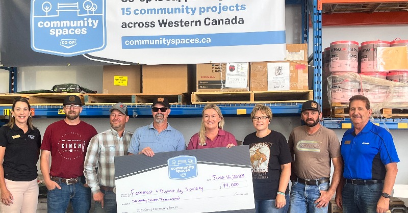 SthCntryCoop's tweet photo. We're so excited to announce that the Foremost &amp; District Agricultural Society has received a $77,000 Community Spaces grant for the Foremost Agriculture Centre! #Foremost #CDNAg #CoopSpaces #CommunitySpaces