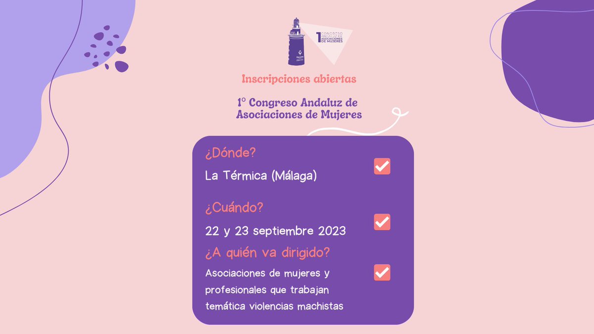 MViolencia0's tweet photo. ¡¡Tenemos noticias!! Hemos abierto el periodo de inscripciones para el Congreso que estamos organizando el próximo 22 y 23 de septiembre!! Compartimos el enlace: https://t.co/VF2wJibnwP https://t.co/ecwdC9CCmL