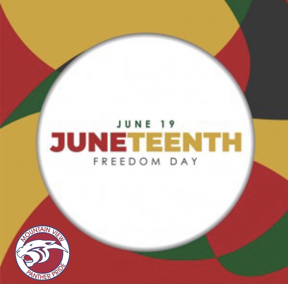 The Panther Community honors June 19th, the end of slavery for African Americans, and celebrates the cultural contributions and ongoing work for justice and equity. #Pantherpride #panthernation #pantherproud