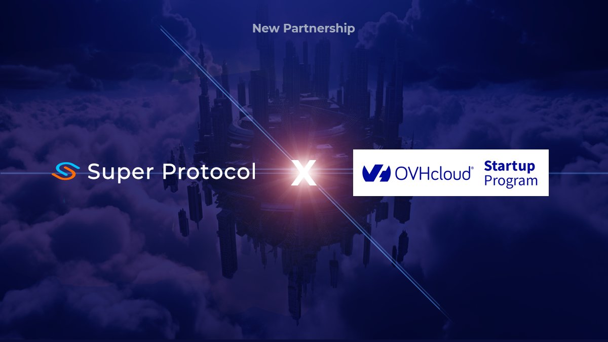 Hey, Supers! Breaking news! Super Protocol is overjoyed to be among the first to join the newly launched OVHcloud® US startup program! 🎉 This opportunity sets us further along our journey towards complete Web3 decentralization. 🚀 We're honored to be recognized and extend a…