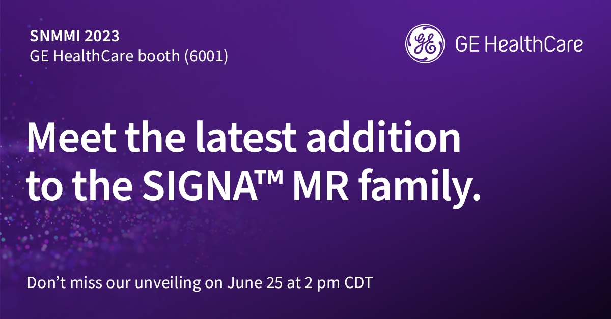 jen_berhalter's tweet photo. We’re expanding the SIGNA™ MR portfolio. Don’t miss your opportunity to see it live at #SNMMI on June 25 at 2 pm CDT: https://t.co/6r121Dt08k
#GEHealthCare #PET #MR #Radiology #Imaging #AIRReconDL #nuclearmedicine https://t.co/pflPDbziue