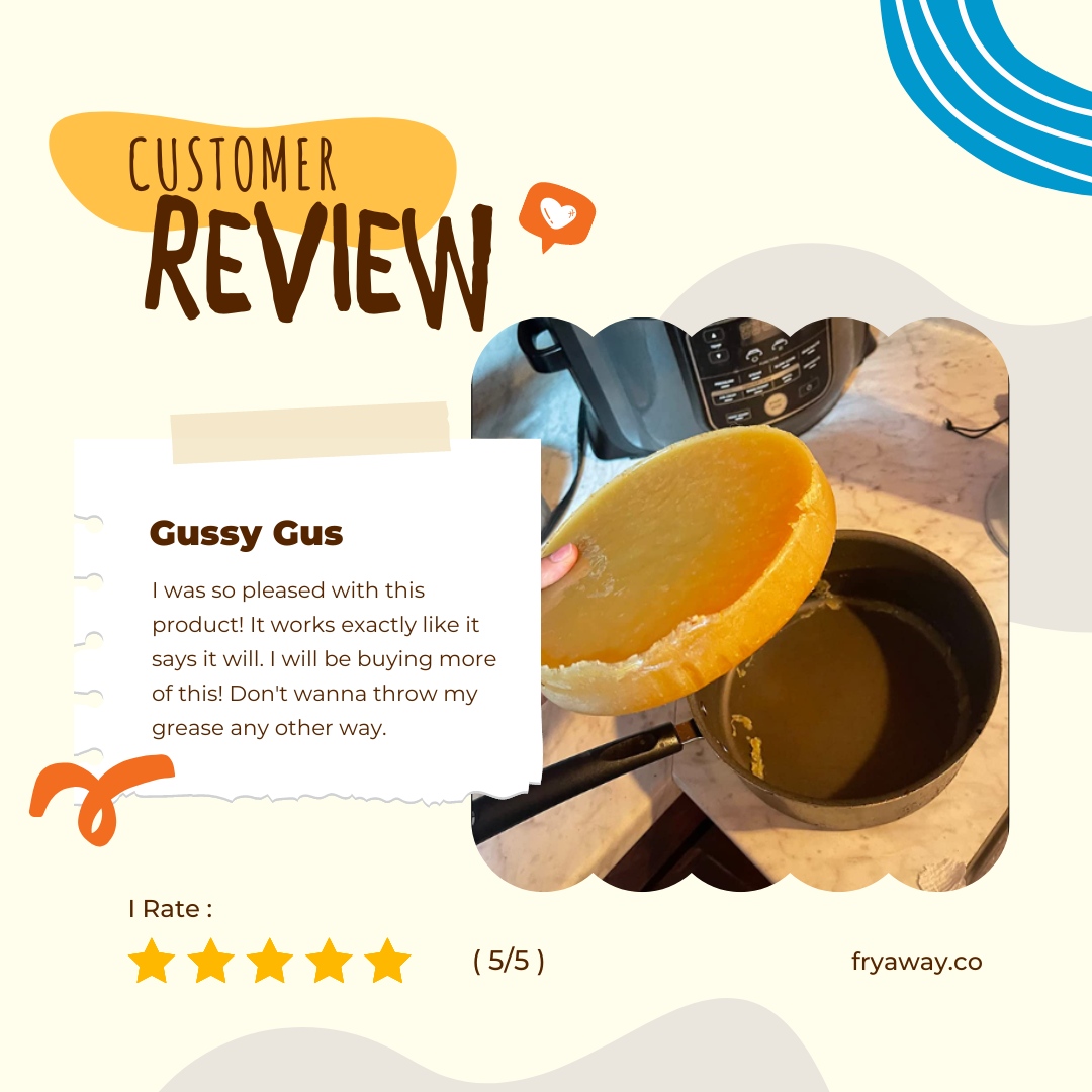 PERFECT solution for septic-friendly grease disposal: @FryAwayCo ! With FryAway, the grease or oil solidifies in the pan, making disposal a breeze. Effortless and hassle-free! And, it's 100% #plantbased and non-toxic, so it's #earthfriendly