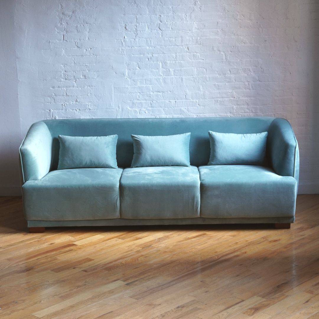 BrooklynSpaceCo's tweet photo. Harmony sofa is the perfect combination of comfort, style and modernism. On display at our Dumbo showroom and in stock in seafoam and ocean blue velvet.
Order now before they're gone! https://t.co/60yczlK8Yk