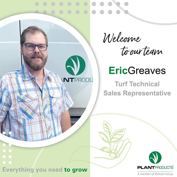 We are thrilled to welcome Eric to our team as Turf Technical Sales Representative serving customers in South and Central Ontario! Eric brings extensive expertise and passion for the turf industry. Read more via our website 👉 bit.ly/3OYvvdW
#joinourteam #plantproducts