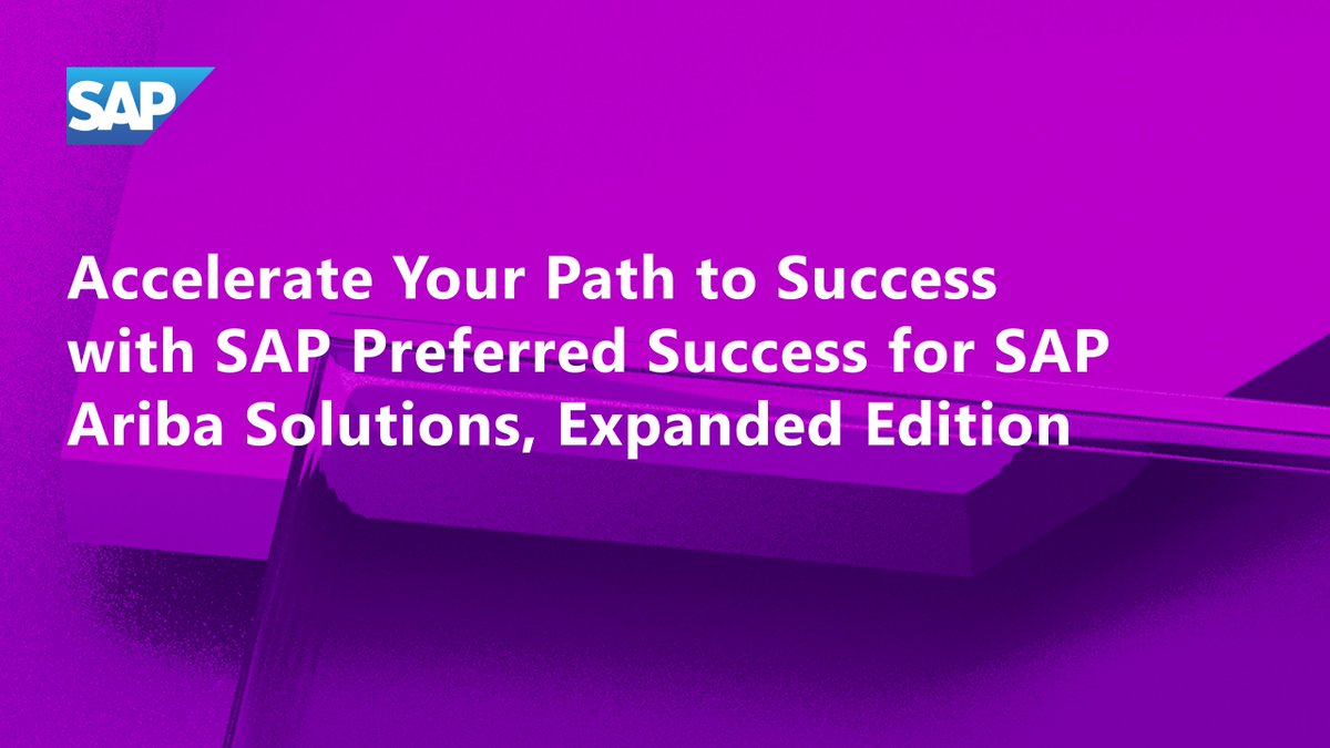 TatianaVoytsenk's tweet image. Unlock the full potential of #SAPPreferredSuccess for SAP Ariba solutions, expanded edition. Overcome business challenges, maximize cloud adoption, and achieve impactful outcomes. 🌥️🎉 

Elevate your journey into the cloud today ➡️ imsap.co/6016Oft4O