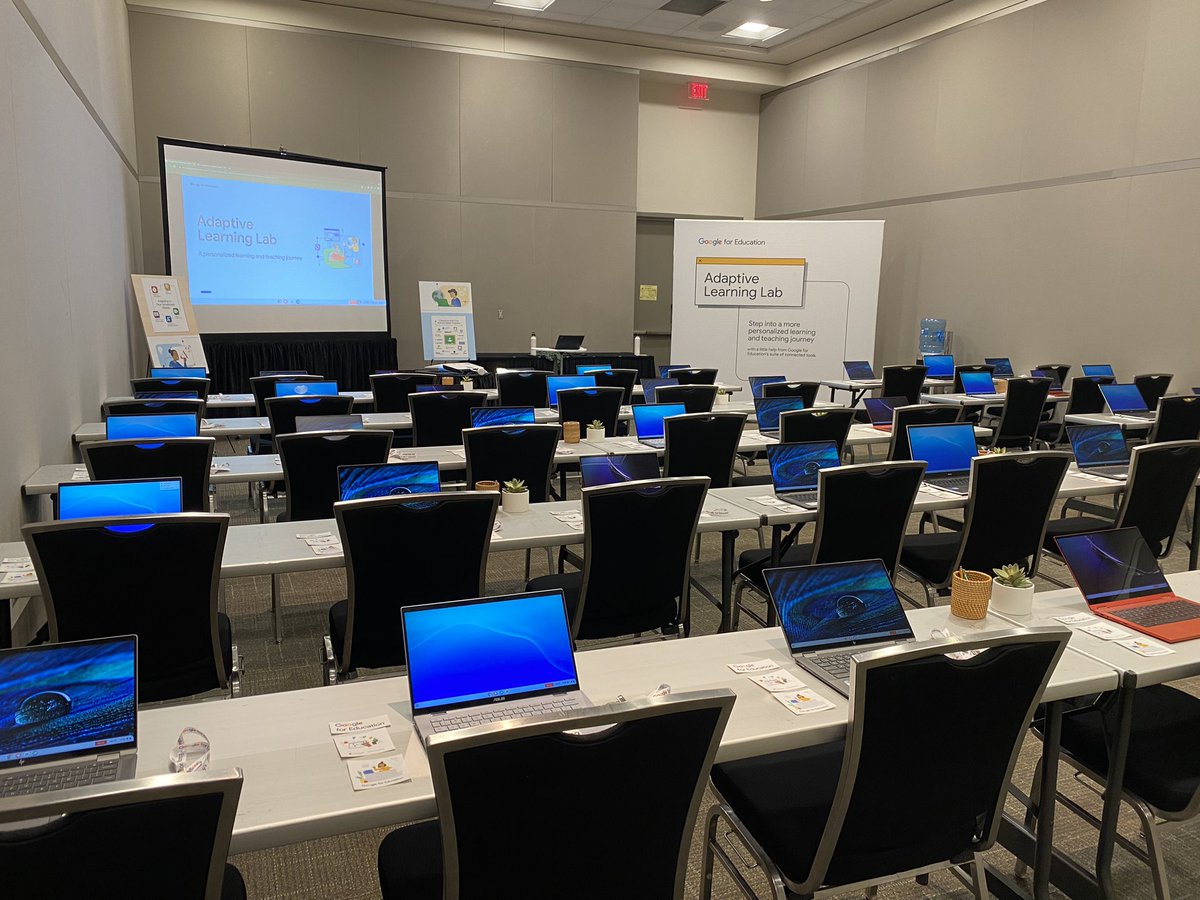 If you’re at #NCSC23, stop by Room 15 and join us for the @GoogleForEdu Adaptive Learning Lab! Today’s sessions are at 11a and 3p!
