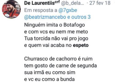 orenatovicente's tweet photo. @delaurentiis_br Você devia ter perdido o direito de usar essa rede social quando fez piada várias vezes com a morte do torcedor do Botafogo no “espeto”. Se eu fizer isso, e você parar de usar, vou estar fazendo um favor ao site. https://t.co/SfTvvGAfqp