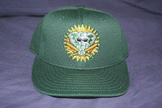 These remain the greatest hats ever created. Too beautiful for this world. #Athletics