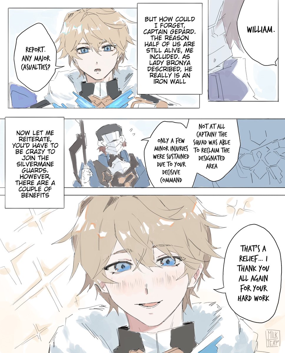 MilkTea543's tweet photo. I would also enlist in the military if it meant I would see Gepard’s face everyday ✨✨
.
#Gepard #honkaistarail https://t.co/4296DqwBYT