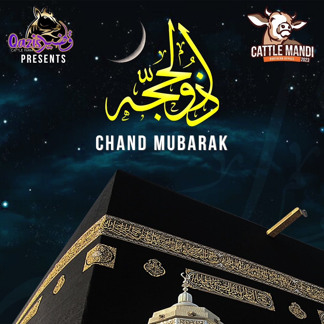 Wishing you all a happy and blessed Zulhaj Chand Raat! May the light of the moon bring peace, joy, and prosperity to your life. 🌙🐄
.
.
#ZulhajChandMubarak #CattleMandi2023 #qaziscattle #eiduladha2023