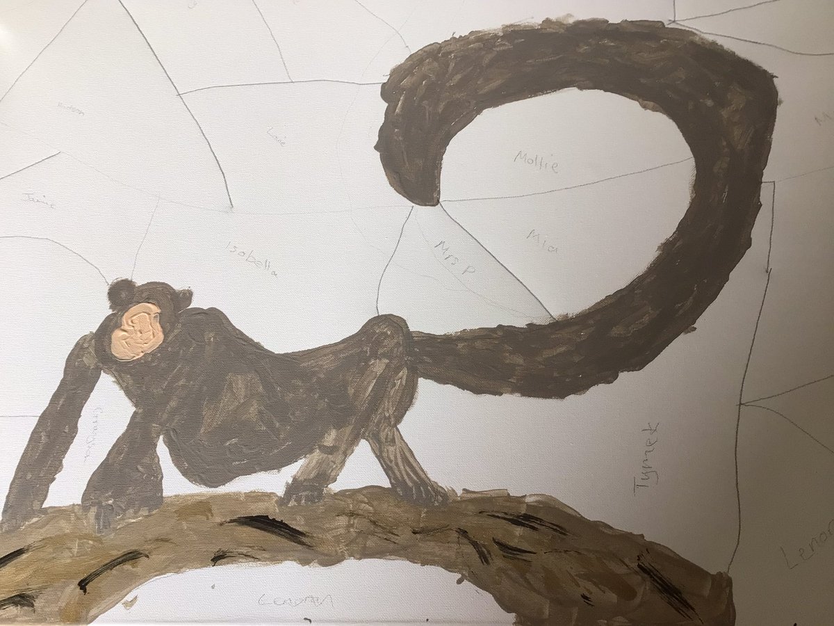 InisReception's tweet image. Proud to be part of Monkey Class and share our class identity. #AccessAllArts and #SkyArts