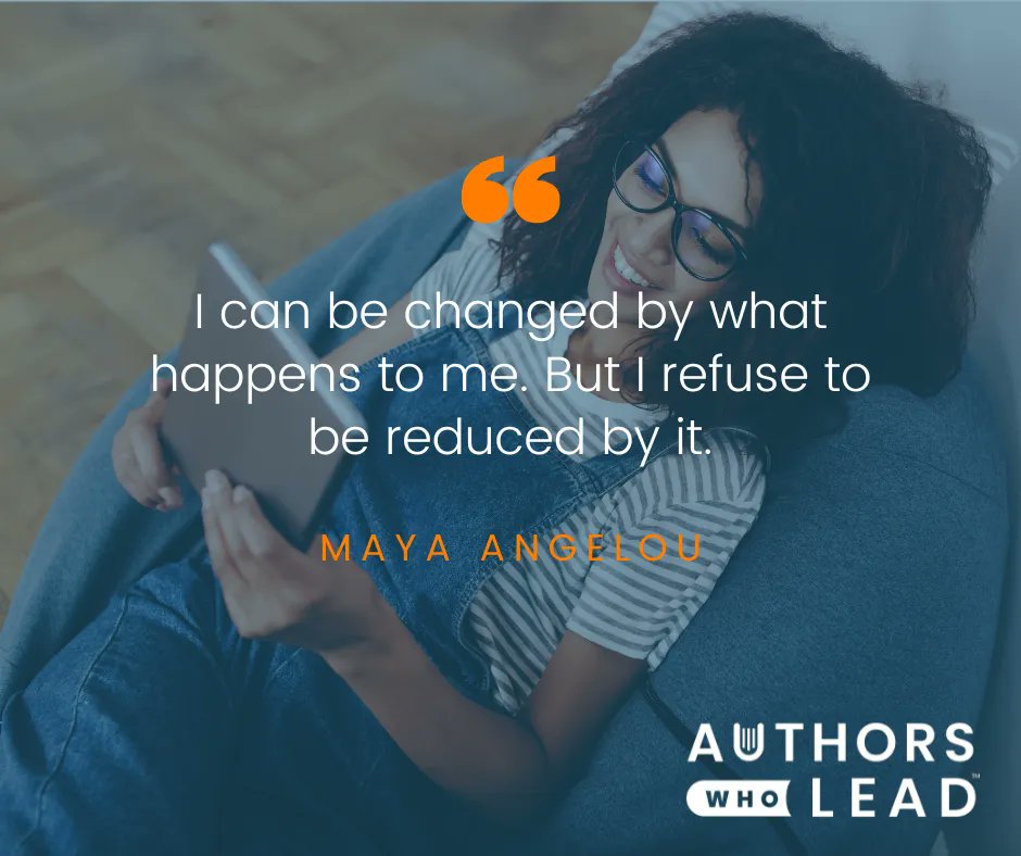 AzulTerronez's tweet image. "I can be changed by what happens to me. But I refuse to be reduced by it." – Maya Angelou

#mondaymotivation #authorswholead #podcast #beaguest