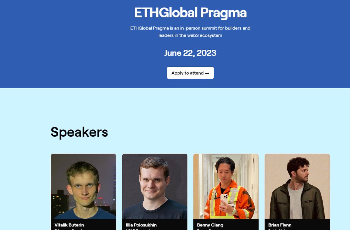 GM. 
I am going to this event because I need to speak with Vitalik to understand when ETh 10k!