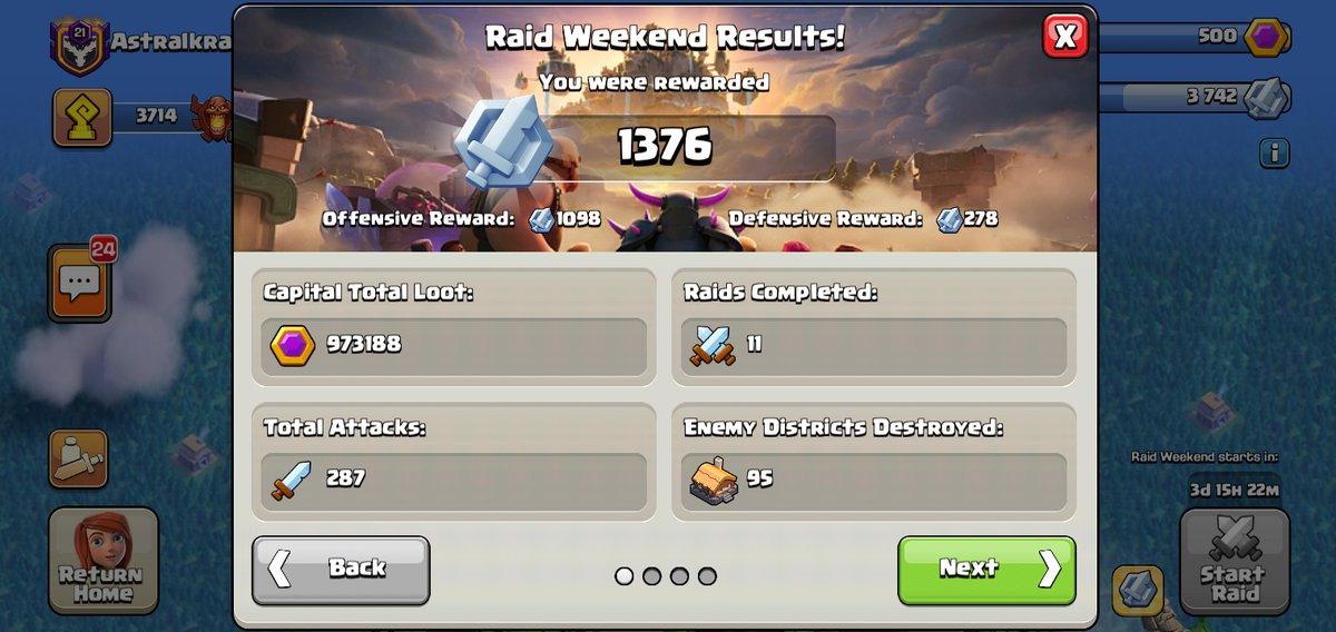 Astralkraft's tweet photo. Ein sehr starken Raid-Weekend. Danke an alle, die sich daran beteiligt haben. https://t.co/NruLXgA9FQ