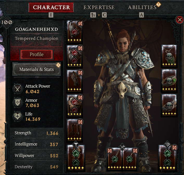 Zintration's tweet photo. Took a while, died to a disconnect at 69 and struggled to find any monsters to kill but finally made it.
@Diablo #Diablo4Hardcore   Proof of level 100:
Bnet ID: WallaHabibi #2893 https://t.co/Pf8Md77GkE