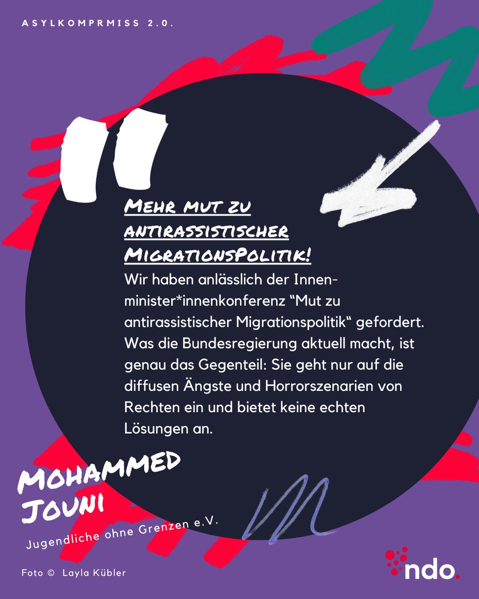 1️⃣Mehr als eine Woche später, die Erschütterung & Wut über die #GEAS Reform bleibt: trotz zivilgesellschaftlicher Mobilisierung trägt die🚦 den Beschluss weiter mit. Dabei ist diese ein rechtliches & moralisches Desaster, wie uns Mohammed Jouni von @jogspace sagt.