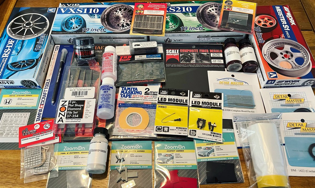 Scaleriders's tweet photo. Tools / Detail Parts / Paint  shipping out today 💫

https://t.co/IYvbdH0BbB
#scaleriders #hobbytools #modeltools #gunplatools #benchtools 
 #crafttools #hobby #plasticmodelkits #mecha #modelcarculture #plasticmodels #mechatools #scalemodels
#modelcars
#jdm https://t.co/L47N6tCLWW