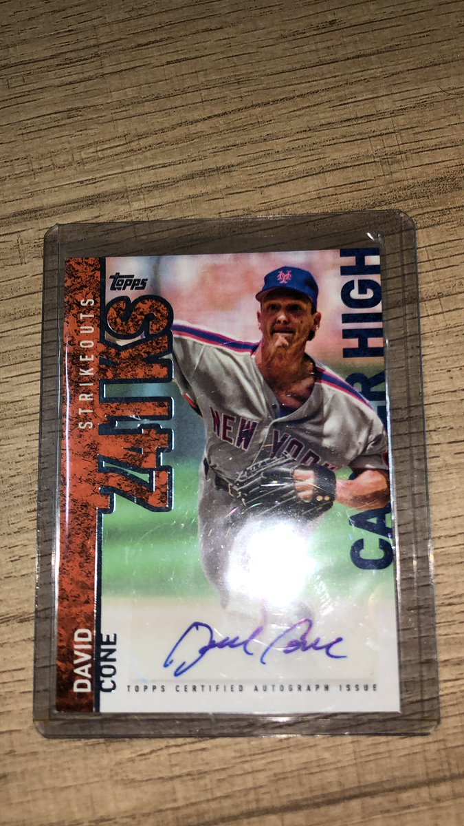 shack_card's tweet photo. @TonysCards @sports_sell @ILOVECOLLECTIN1 2015 Topps David Cone Career High Auto Mets $6 PWE https://t.co/LUc7PNq0UC