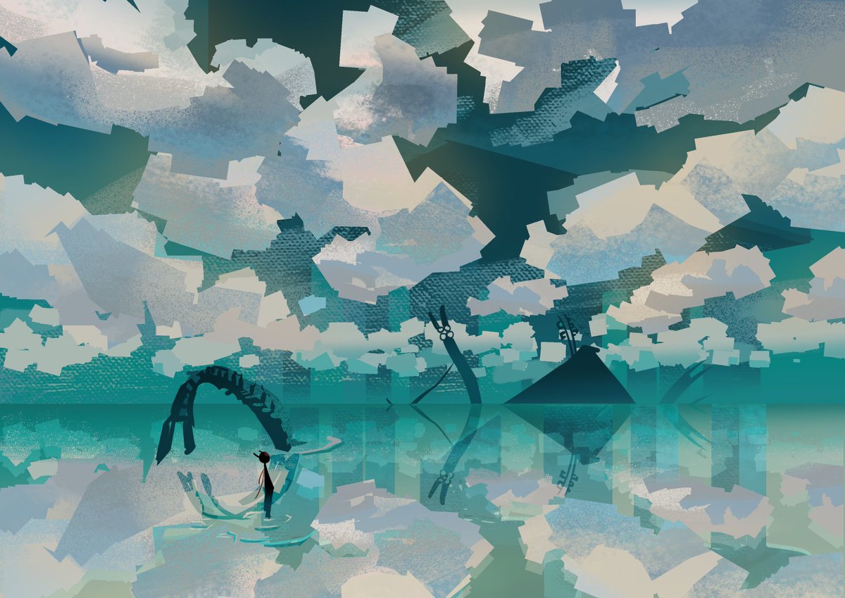 雲散霧消 tweet media