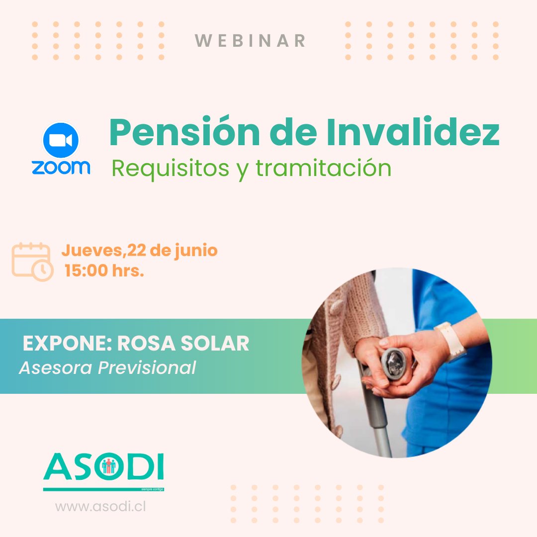 📷 ¿Desconoces cómo tramitar una pensión por invalidez? Este jueves 22 de junio están invitados a acompañarnos vía Zoom al webinar "Pensión de Invalidez: Requisitos y Tramitación"
LINK del formulario de inscripción 📷
forms.gle/RGobQLCqyytkYs…