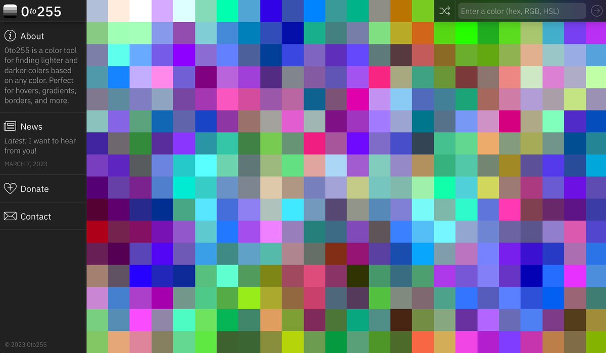 Do you have a niche tool you keep coming back to?

Mine's this awesome tool for finding the perfect lighter and darker shares based on any color. 

0to255.com