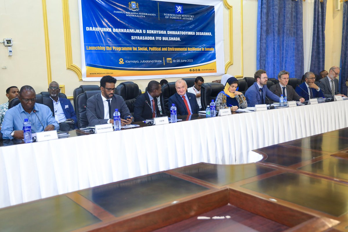 NIS Foundation Country Director, Kassim Gabowduale at the National Stabilization Coordination Meeting.  #Kismayo2023 #Stabilization #NationalStabilization #XasilinQaran #Gobanimo #DanQaran