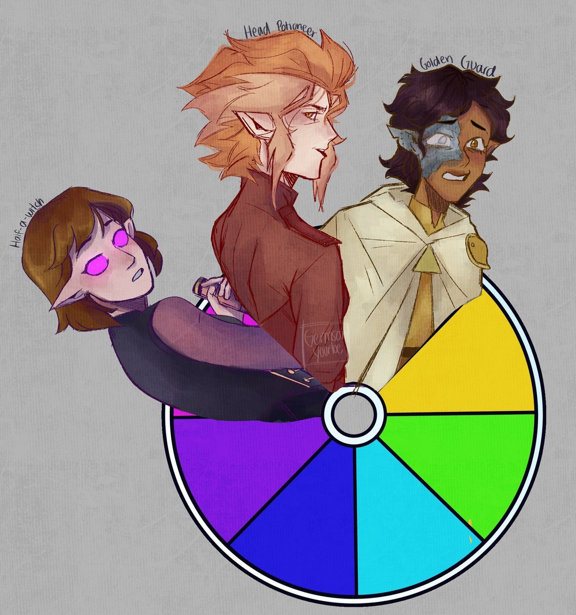 germs/sock ☆ is in her gorm era ☆ on Twitter "Swap AU Color Wheel; (2/