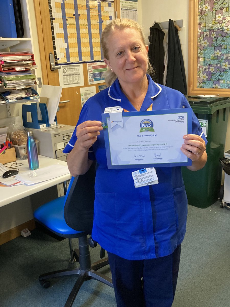 Happy 35th NHS anniversary <a href="/dillon_angela/">Angela Dillon 💙</a>. Here’s to another 35? 🤪. Thank you for all you do 😍 <a href="/UHLRRCV/">UHL Renal Respiratory Cardiovascular</a> <a href="/crm_SuArmstrong/">Sue Armstrong💙</a> <a href="/UHLsue_mason/">Sue Mason</a> <a href="/Leic_hospital/">Leicester's Hospitals</a> <a href="/SarahRo76396917/">Sarah Roberts💙</a>