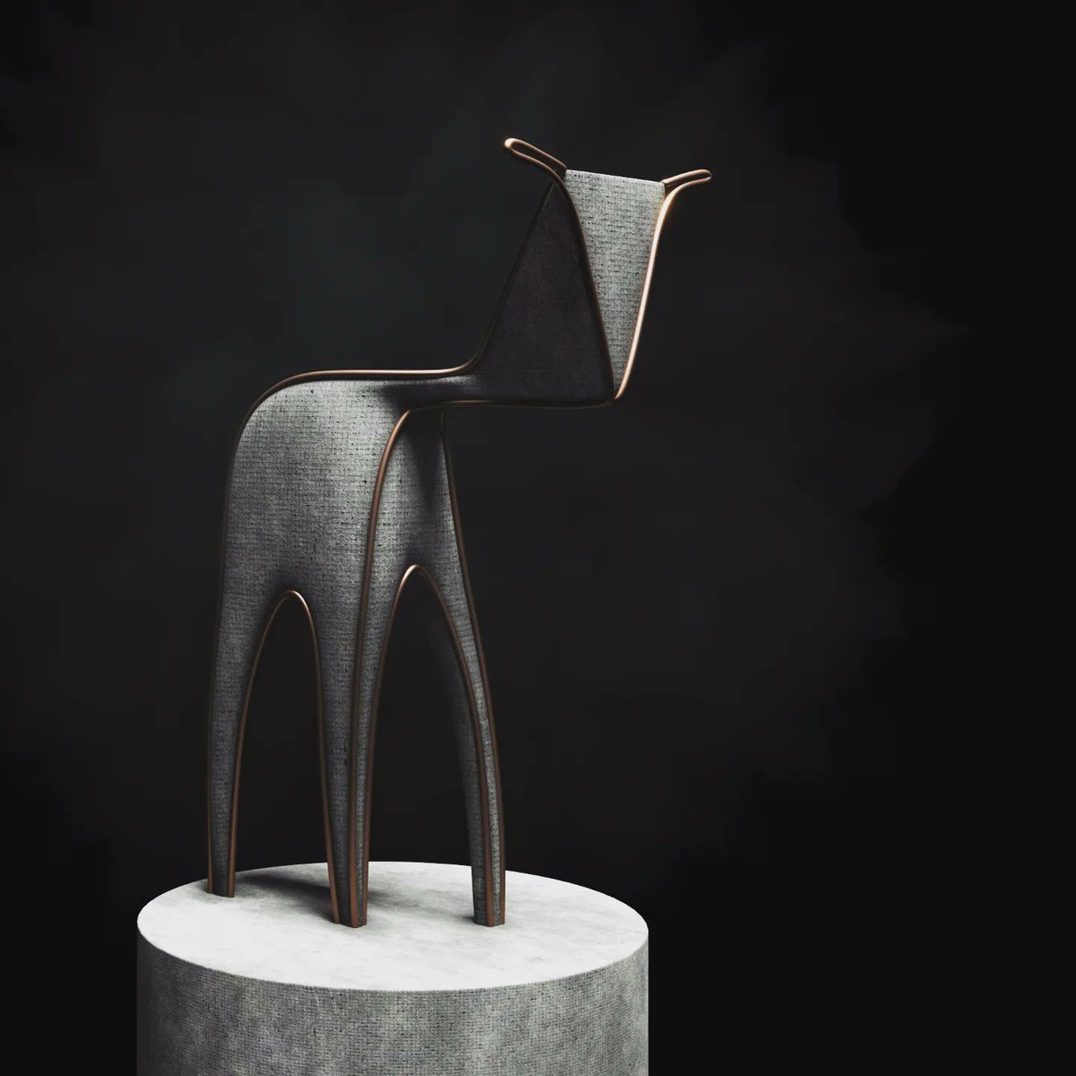 Goat Sculpture made from concrete and steel wires.

#blender #cycles #digitalart