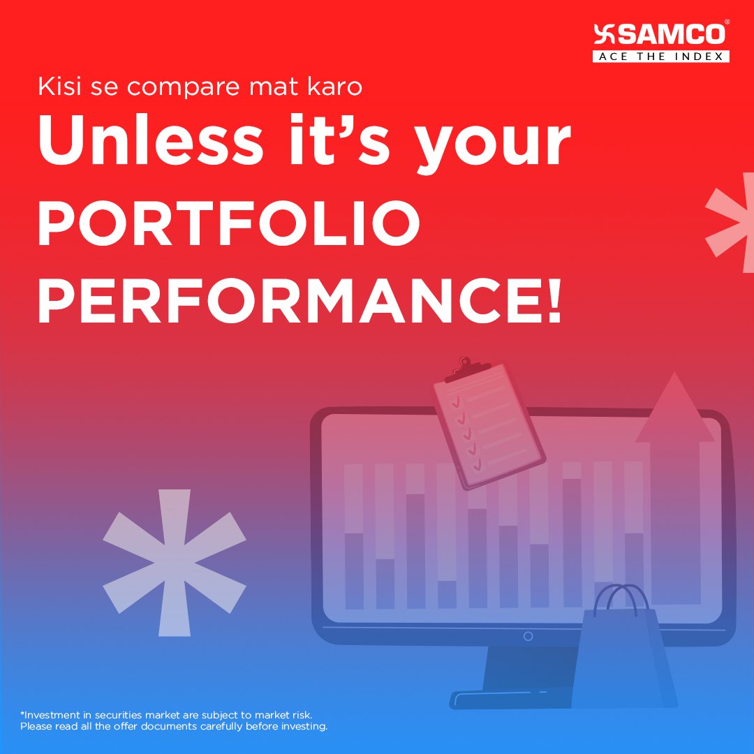 SAMCO_India's tweet image. Probably the only comparison that’s good for you is to compare for your best performance!
Use SAMCO’s #PeerComparison to compare your performance with others and #AceTheIndex.
Know more here: sam-co.in/atit

#StockTrading #StockMarket #SAMCOSecurities #MissionAceTheIndex