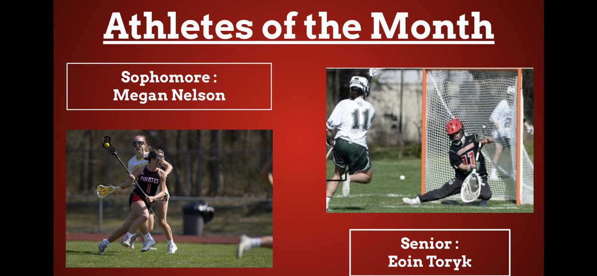 Congratulations to Megan Nelson and Eoin Toryk, our Athletes of the Month!