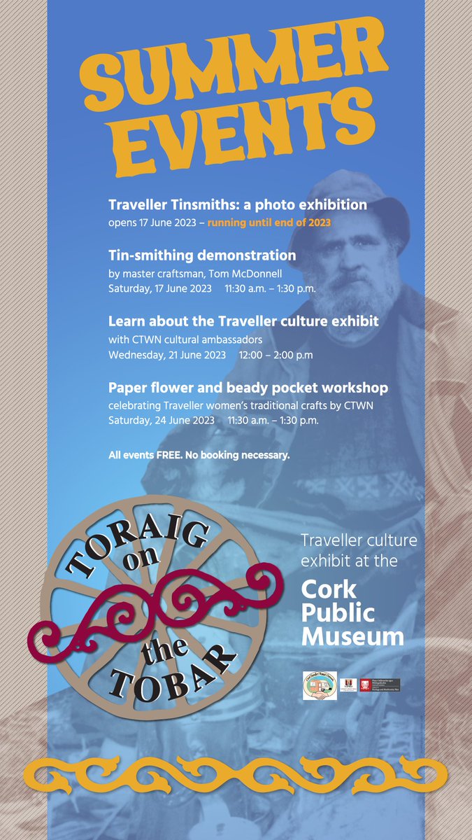 corktravellerwomen@hotmail.com (@corktravellerw1) on Twitter photo Delighted to announce our summer programme in <a href="/CorkPMuseum/">Cork Public Museum</a> . Kicks off this SATURDAY with a new Traveller Tinsmithing photo exhibition and workshop from master tinsmith Tom McDonnell. All welcome. Please share Delighted to announce our summer programme in <a href="/CorkPMuseum/">Cork Public Museum</a> . Kicks off this SATURDAY with a new Traveller Tinsmithing photo exhibition and workshop from master tinsmith Tom McDonnell. All welcome. Please share