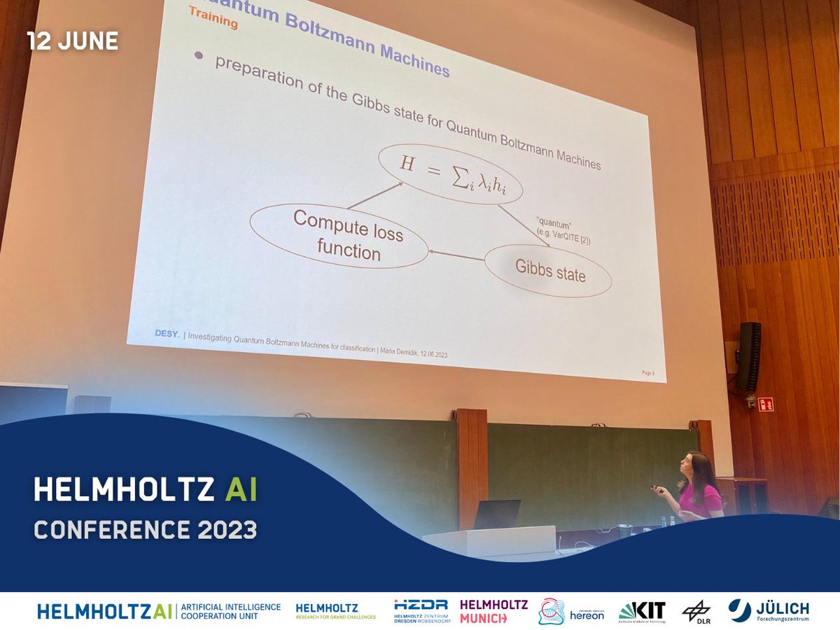 Helmholtz AI (@helmholtz_ai) on Twitter photo Fascinating insights into Quantum Boltzmann Machine and Symmetries in the Data by <a href="/maria_demidik/">Maria Demidik</a> from <a href="/desy/">DESY (Deutsch)</a>. Don't miss out the next session! Fascinating insights into Quantum Boltzmann Machine and Symmetries in the Data by <a href="/maria_demidik/">Maria Demidik</a> from <a href="/desy/">DESY (Deutsch)</a>. Don't miss out the next session!