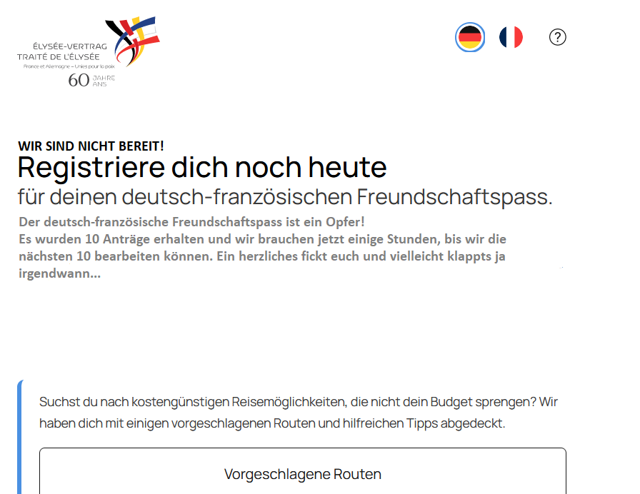 Marsupilamis4's tweet photo. Der Text wurde wieder geändert zum hundertsten mal
#Freundschaftspass https://t.co/dm5h6tMqAM