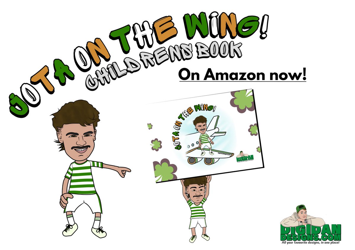 DigiDanDesigns's tweet photo. Jota on the wing, Jota, Jota on the wing 🎵🍀

Kids book OUT NOW!!
https://t.co/veWMpLnKLO

#jotaonthewing #celticfootballclub #celticfc #glasgowcelticfootballclub #glasgowceltic #coybig #hailhail https://t.co/ZXqz0tyJta