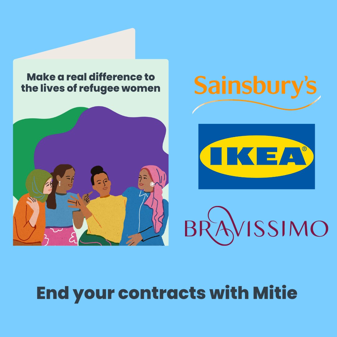 To mark #RefugeeWeek, we're asking <a href="/sainsburys/">Sainsbury's</a> <a href="/IKEAUK/">IKEA UK</a> and Bravissimo to end their contracts with Mitie.

Mitie are one of the main providers of detention centres in the UK. 

By working with Mitie, these companies are inadvertently causing great harm to people seeking safety.