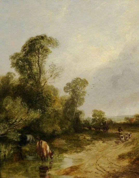 Dare we say it's a bit too hot in Sheffield?! Here's a painting of some shade under the trees and a river to cool you down - Hillsborough, by Thomas Creswick (1811–1869).

If you're looking for some cool indoor activities, we've got you covered (literally) this week...
🧵1/7