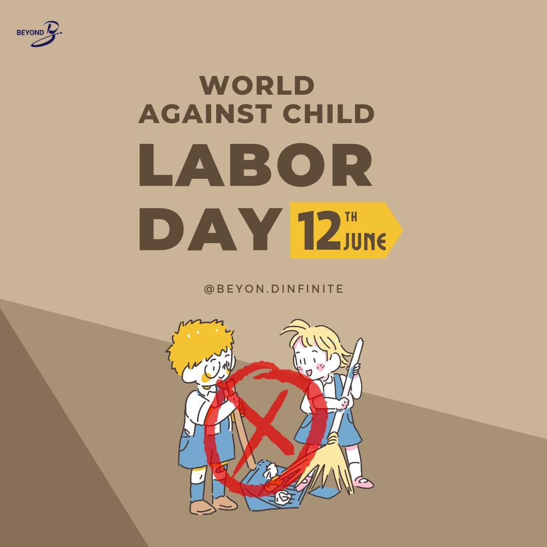 June-12: 'World Day Against Child Labour: Protecting Childhood, Building a Better Future'

#endchildlabour #protectchildhood #childrights
#nochildlabour #educationforall #stopexploitation #childrendeservebetter #worknotchildhood #childlabourawareness #futurewithoutchildlabour